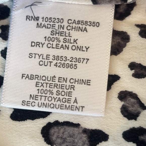 JOIE Silk Blouse, Short Sleeve V-Neck - Picture 8 of 12